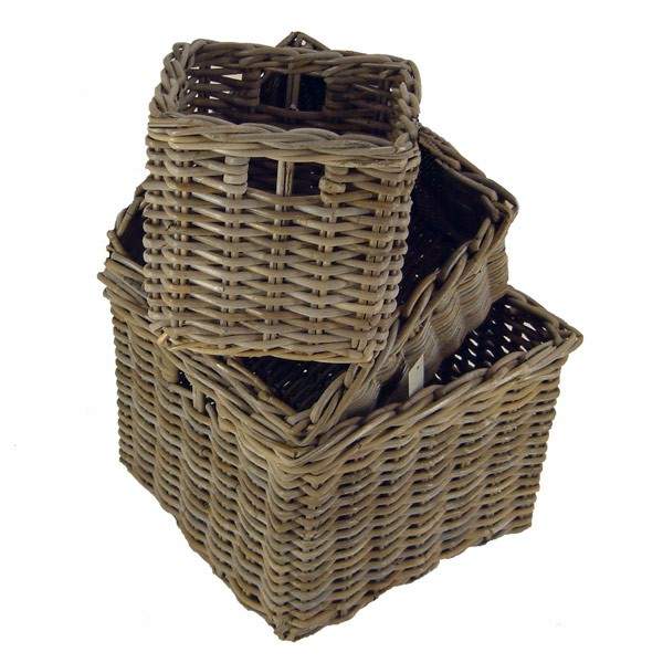 Vlek Articulatie Beeldhouwer Kastmand 26x26x23 & 34x34x25 & 40x40x30 in Grey rotan – Rotanmanden, de  webshop voor rotan artikelen