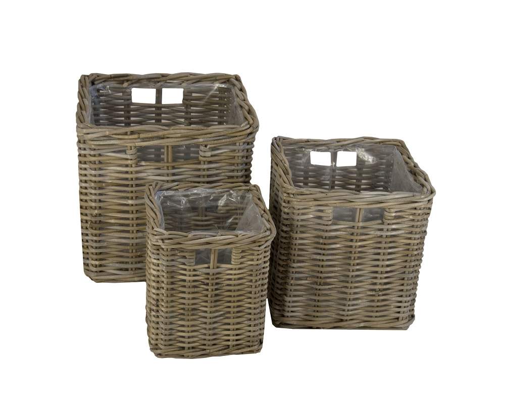 Koreaans Gezag kanker Kastmand 22x22x26 & 28x28x30 & 35x35x34 in Grey rotan – Rotanmanden, de  webshop voor rotan artikelen