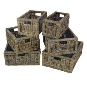 Kastmand in Grey rotan