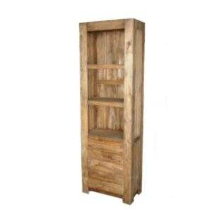 Kast in geborsteld teak