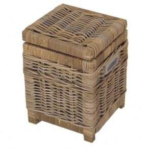 Papiermandje met deksel Grey