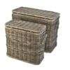 Opbergmand hoog in Grey rotan