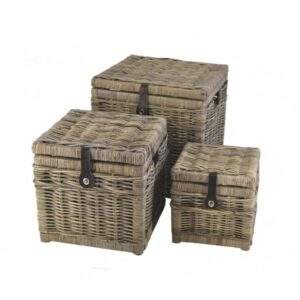 Mand vierkant met lederen sluiting