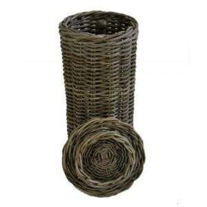 Toiletrolhouder in Grey rotan