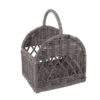 Houtblokmand in Grey rotan