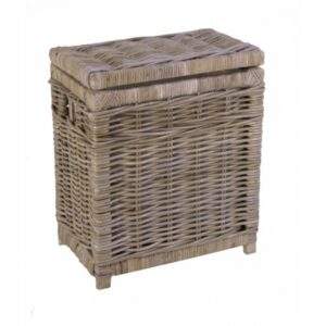 Wasmand rechthoek in Grey rotan