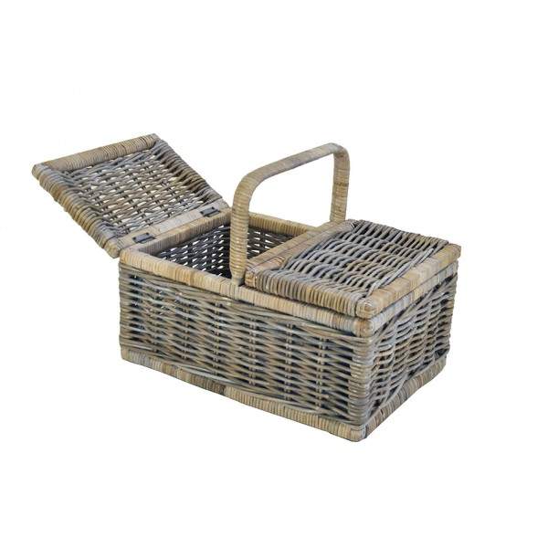 grafiek nationalisme Hij Picknickmand Wesley 50x35x25 in Grey rotan – Rotanmanden, de webshop voor  rotan artikelen