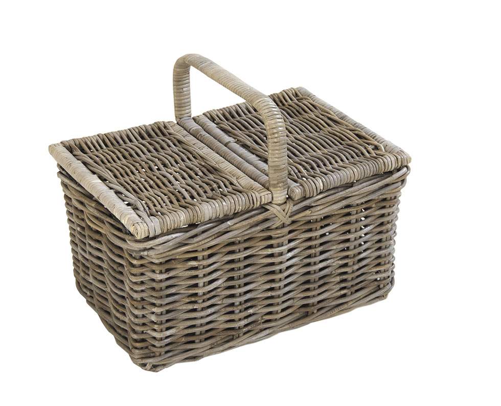 geloof Grand bijkeuken Picknickmand Laura 53x35x28 Grey – Rotanmanden, de webshop voor rotan  artikelen