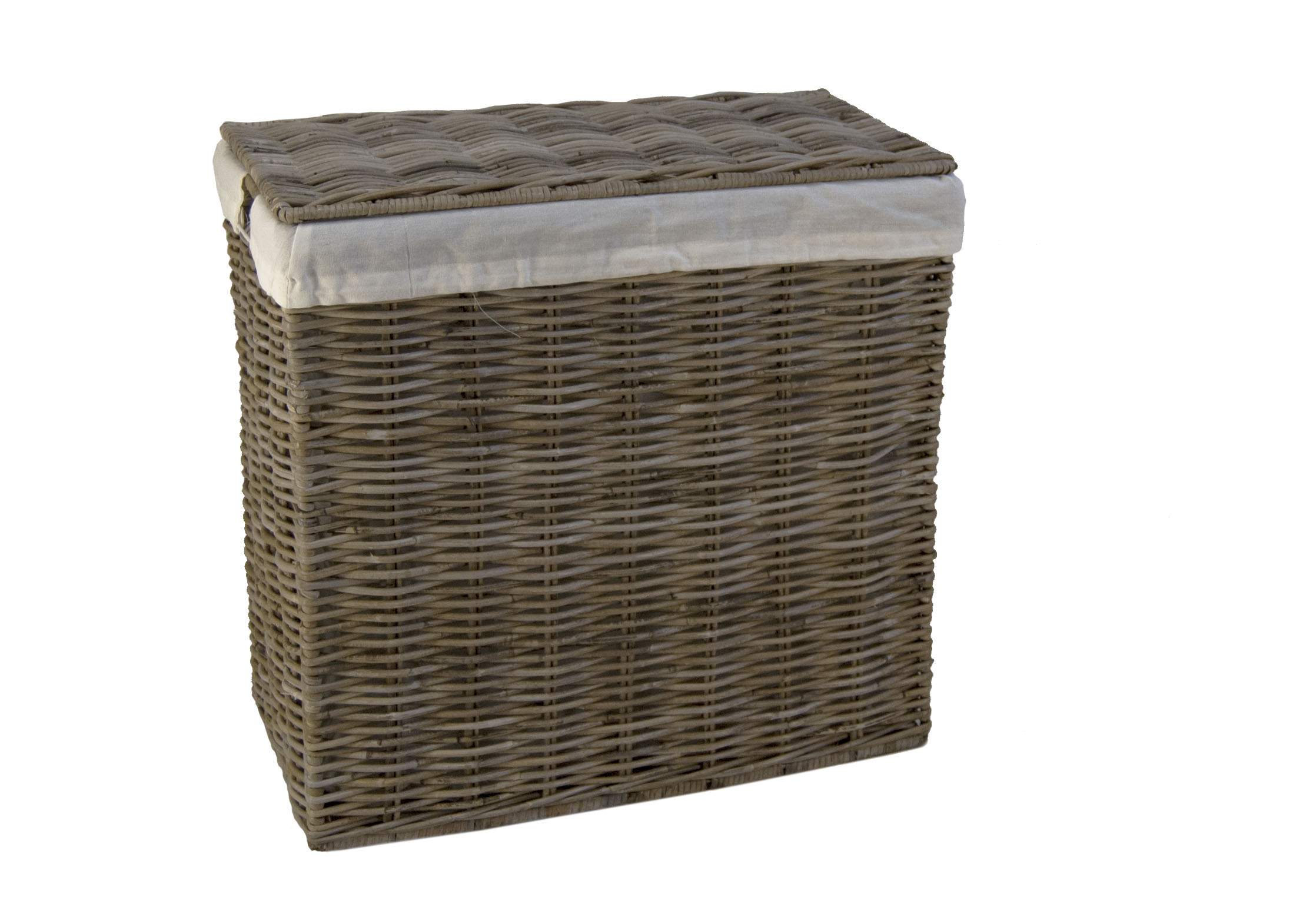 hoofd boksen Offer Wasmand Duo Lotte 67x35x65 in Grey rotan – Rotanmanden, de webshop voor  rotan artikelen