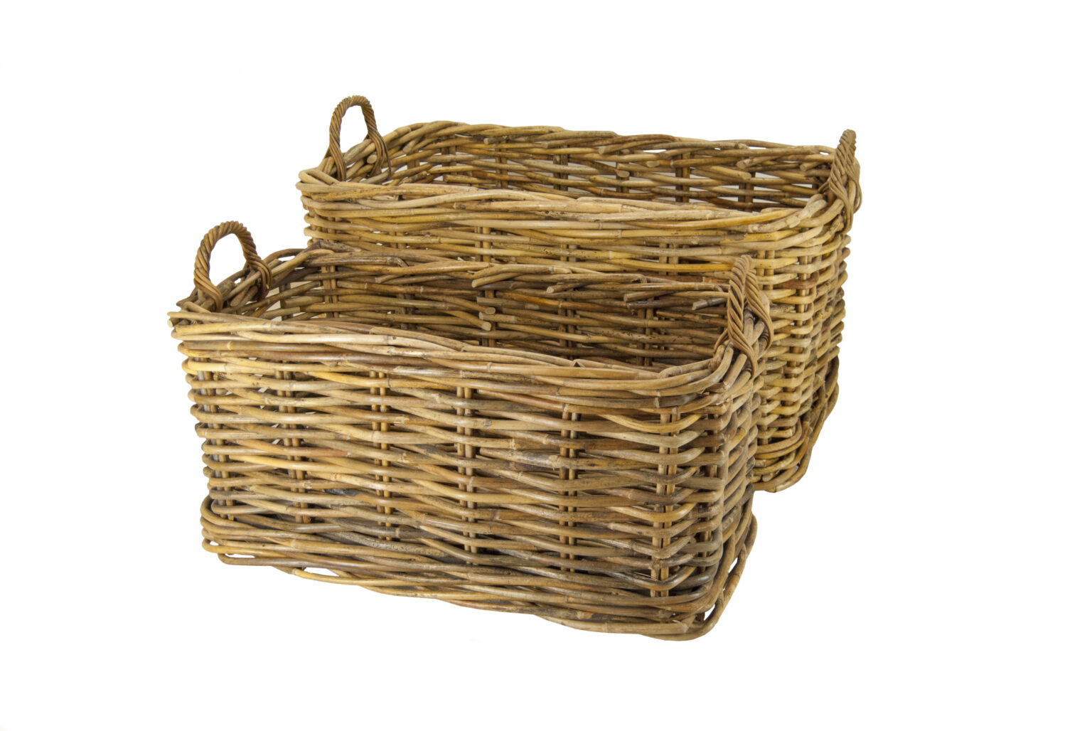 Opbergmand grof rotan rond (groot) - Het Mandenhuys Opbergmand grof rotan rond (groot) - Het Mandenhuys